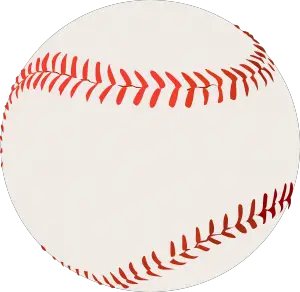 A picture of a baseball with a blank background and red seams: Different Types of Baseballs [MindfuseBaseball.com]